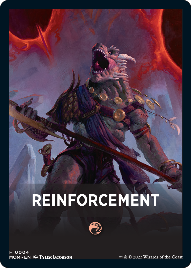 Reinforcement (FMOM-004) [March of the Machine Jumpstart Front Cards]