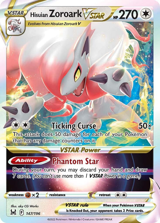 Zoroark de Hisui VSTAR (147/196) [Épée et Bouclier : Origine Perdue]