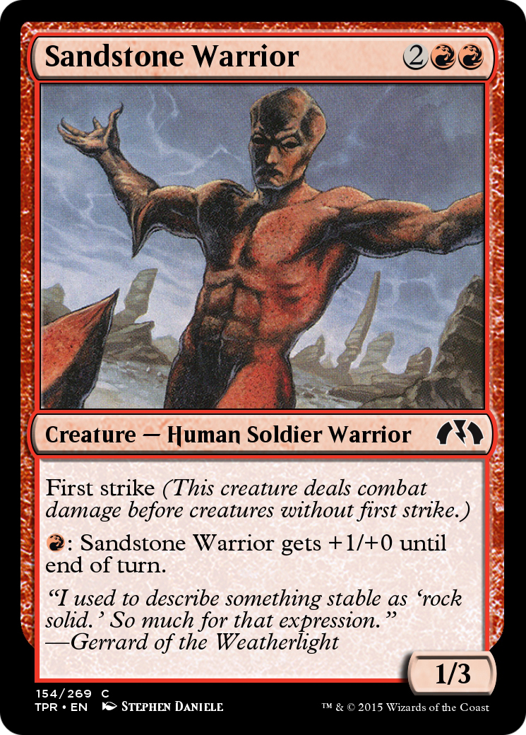Sandstone Warrior (TPR-154) [Tempest Remastered] Foil