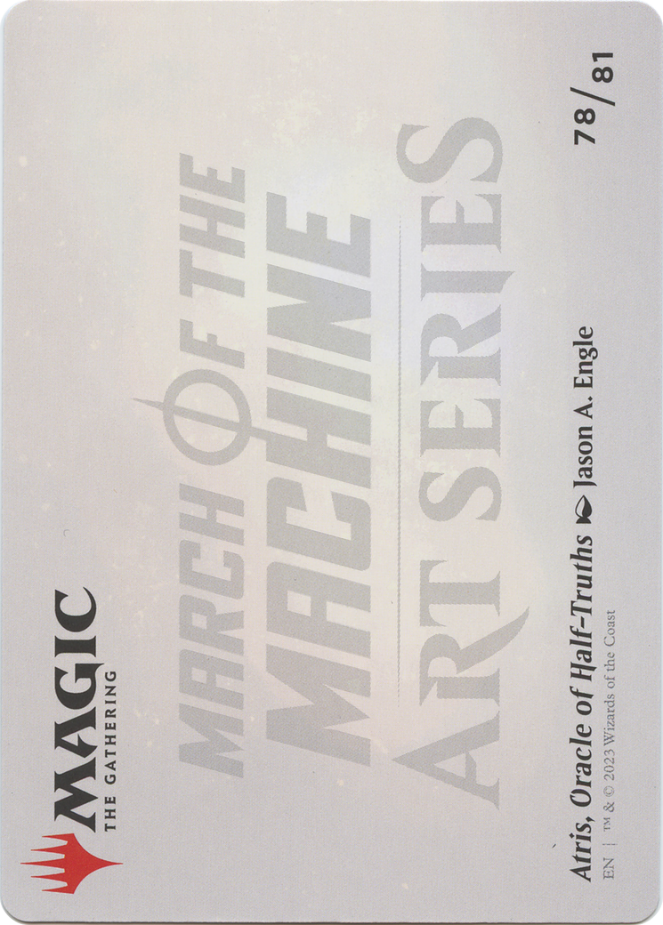 Atris, Oracle of Half-Truths // Atris, Oracle of Half-Truths (AMOM-078) (Borderless) [March of the Machine Art Series] Foil