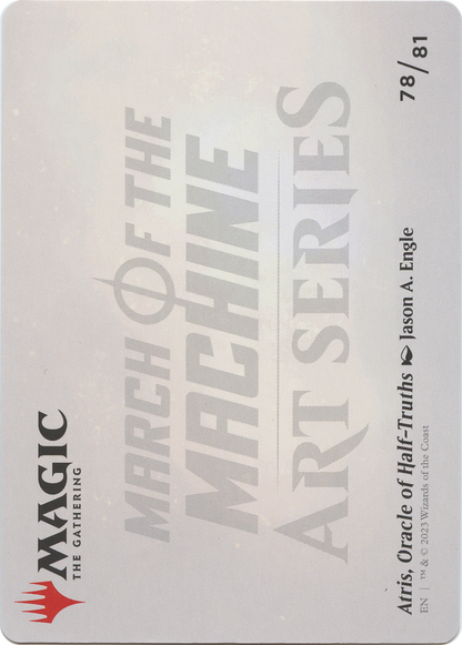 Atris, Oracle of Half-Truths // Atris, Oracle of Half-Truths (AMOM-078) (Borderless) [March of the Machine Art Series] Foil