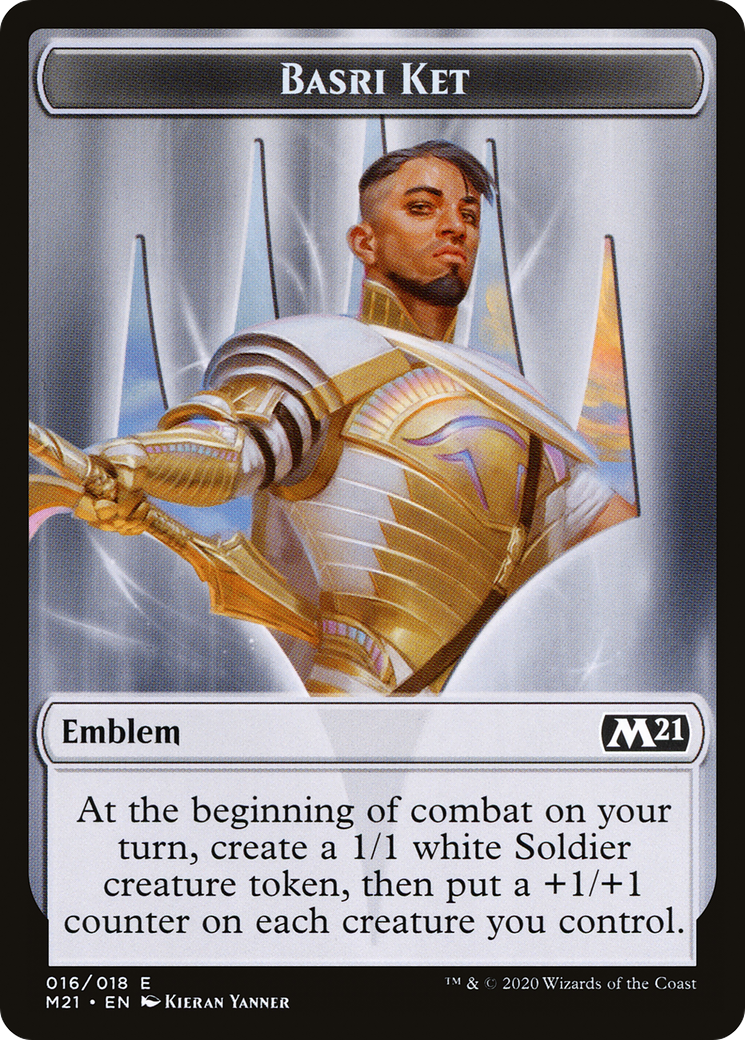 Basri Ket Emblem (TM21-016) [Core Set 2021 Tokens] Foil