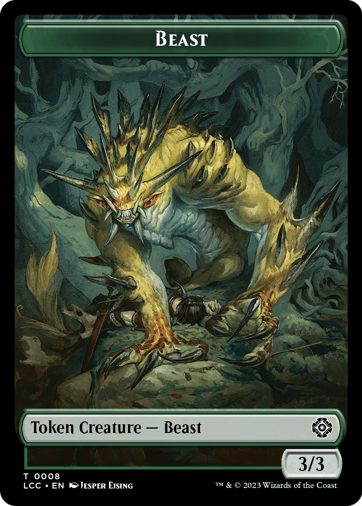 Beast (TLCC-008) [The Lost Caverns of Ixalan Commander Tokens]