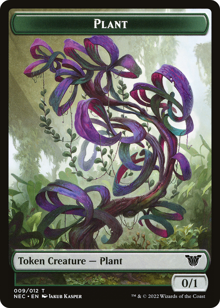 Plant (TNEC-009) [Neon Dynasty Commander Tokens] Foil