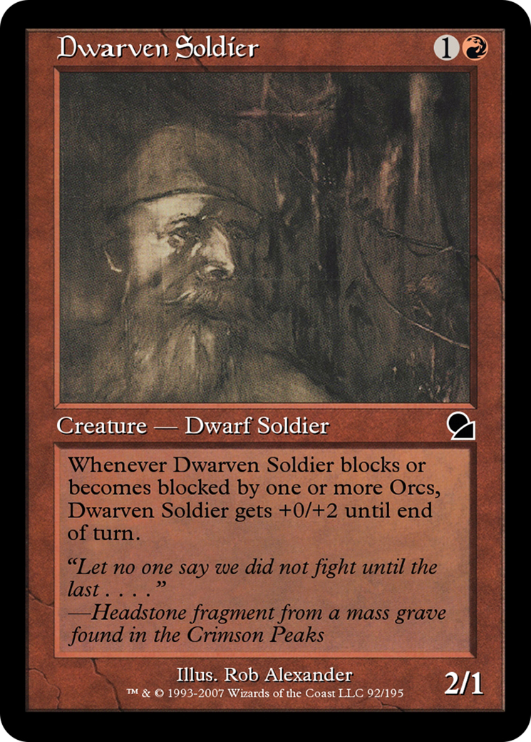 Dwarven Soldier (ME1-092) [Masters Edition]