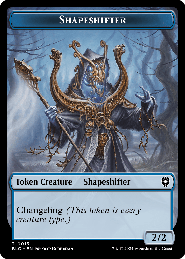 Shapeshifter (TBLC-015) [Bloomburrow Commander Tokens]