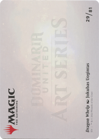 Dragon Whelp // Dragon Whelp (ADMU-029) (Borderless) [Dominaria United Art Series] Foil