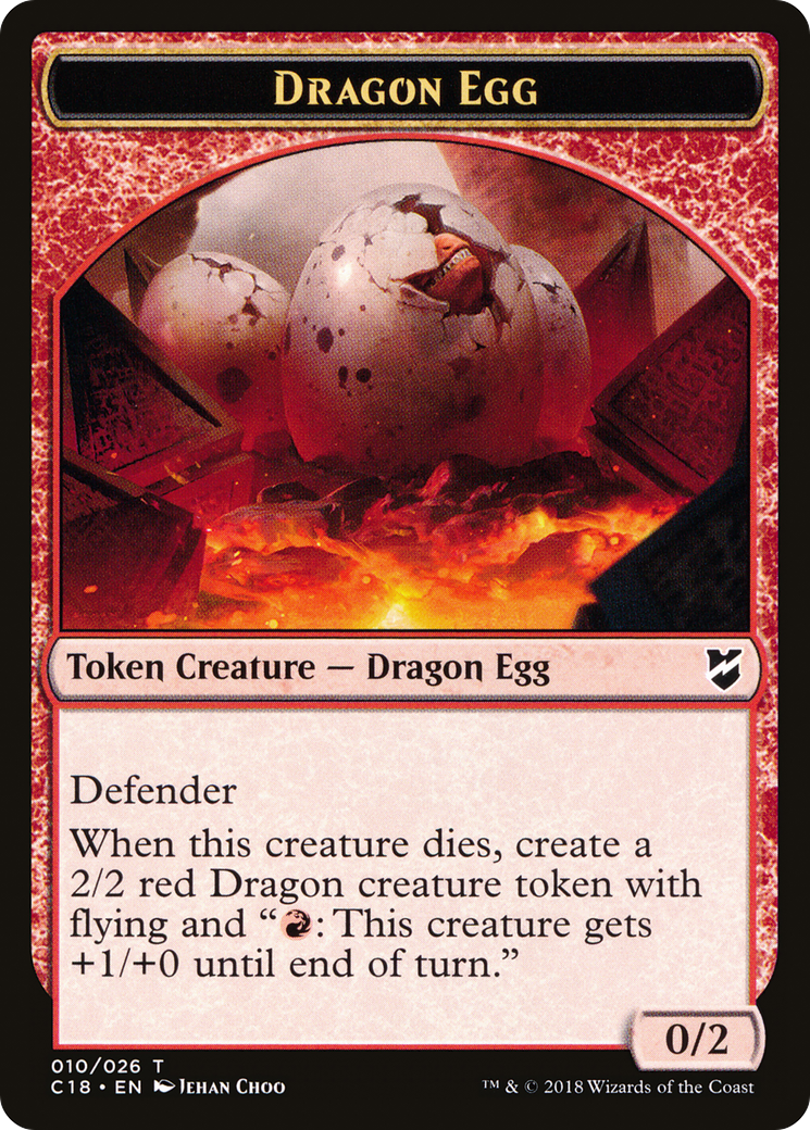 Dragon Egg (TC18-010) [Commander 2018 Tokens]