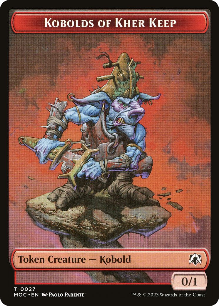 Kobolds of Kher Keep (TMOC-027) [March of the Machine Commander Tokens]