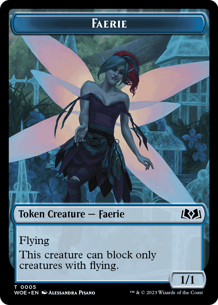 Faerie (TWOE-005) [Wilds of Eldraine Tokens]