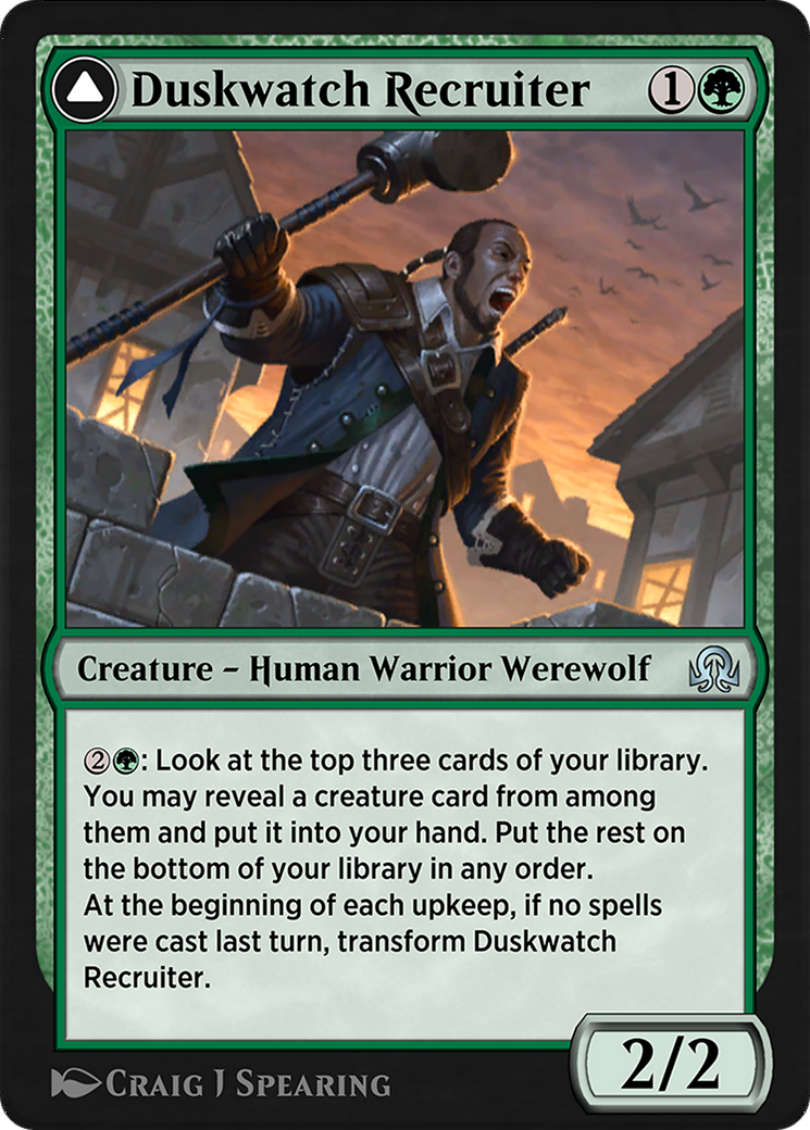 Duskwatch Recruiter // Krallenhorde Howler (SIR-194) [Shadows over Innistrad Remastered]