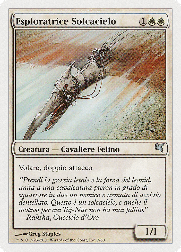 Skyhunter Skirmisher (Italian) - "Esploratrice Solcacielo" (PSAL-0L3) [Salvat 2005]