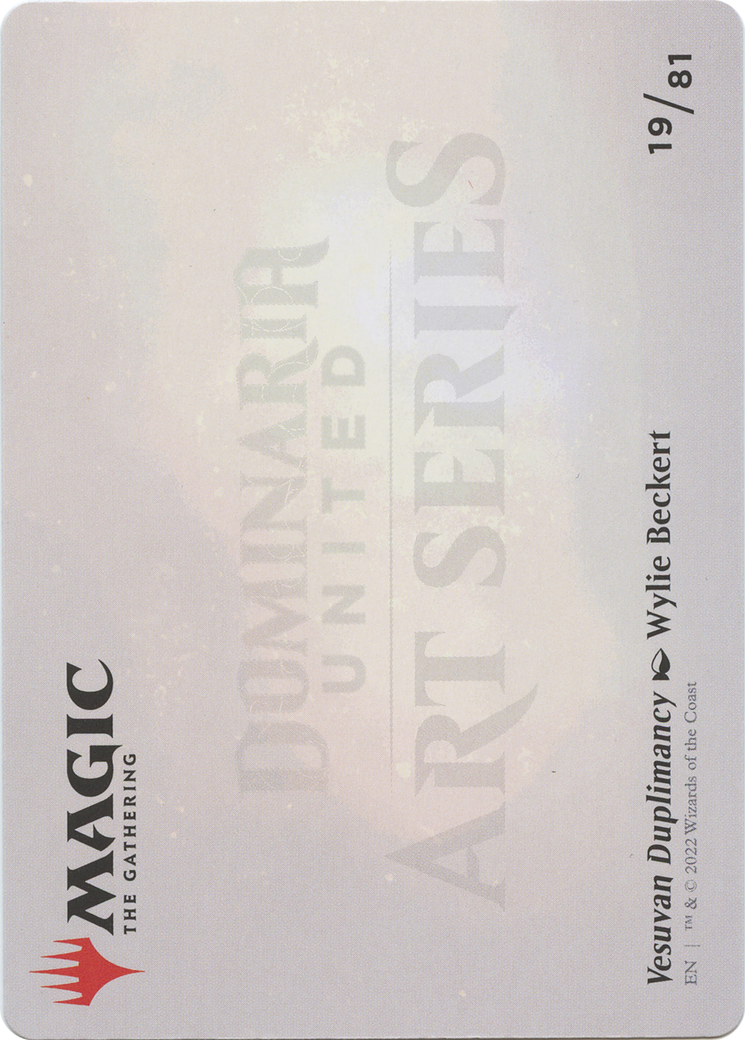 Vesuvan Duplimancy // Vesuvan Duplimancy (ADMU-019) (Borderless) [Dominaria United Art Series] Foil