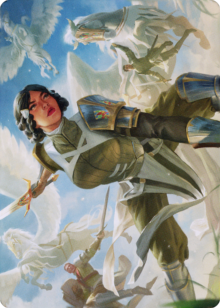 Resolute Reinforcements // Resolute Reinforcements (ADMU-013) (Borderless) [Dominaria United Art Series]