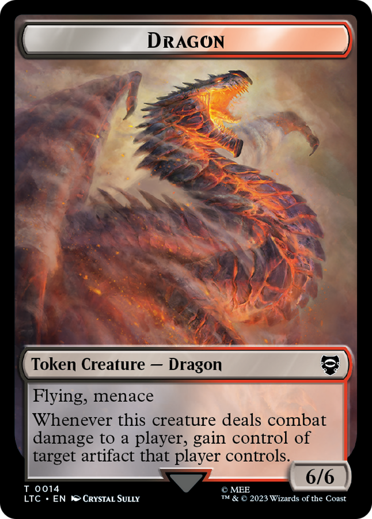 Dragon (TLTC-014) [Tales of Middle-earth Commander Tokens]