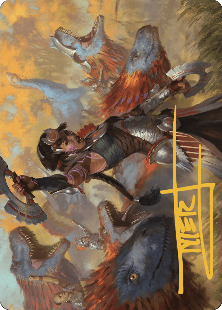 Huatli, Poet of Unity // Huatli, Poet of Unity (ALCI-027) (Borderless) [The Lost Caverns of Ixalan Art Series]