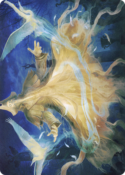 Heron-Blessed Geist // Heron-Blessed Geist (AVOW-013) (Borderless) [Crimson Vow Art Series] Foil