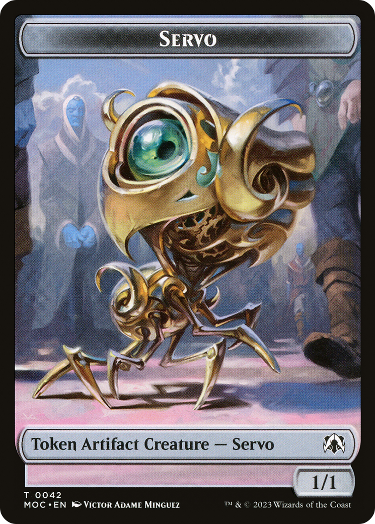 Servo (TMOC-042) [March of the Machine Commander Tokens]