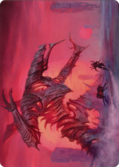 Red Sun's Twilight // Red Sun's Twilight (AONE-033) (Borderless) [Phyrexia: All Will Be One Art Series] Foil