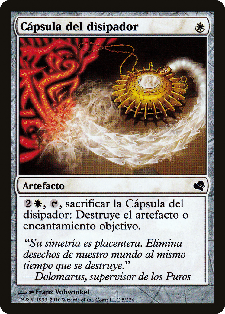 Dispeller's Capsule (Spanish) - "Capsula del disipador" (PS11-005) [Salvat 2011]