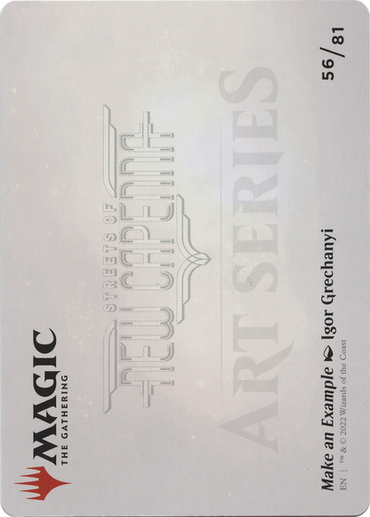 Make an Example // Make an Example (ASNC-056) (Borderless) [New Capenna Art Series] Foil