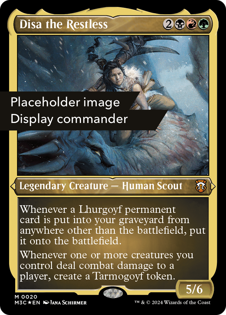 Disa the Restless (Display Commander) (Ripple Foil) - Thick Stock (M3C-148) [Modern Horizons 3 Commander]