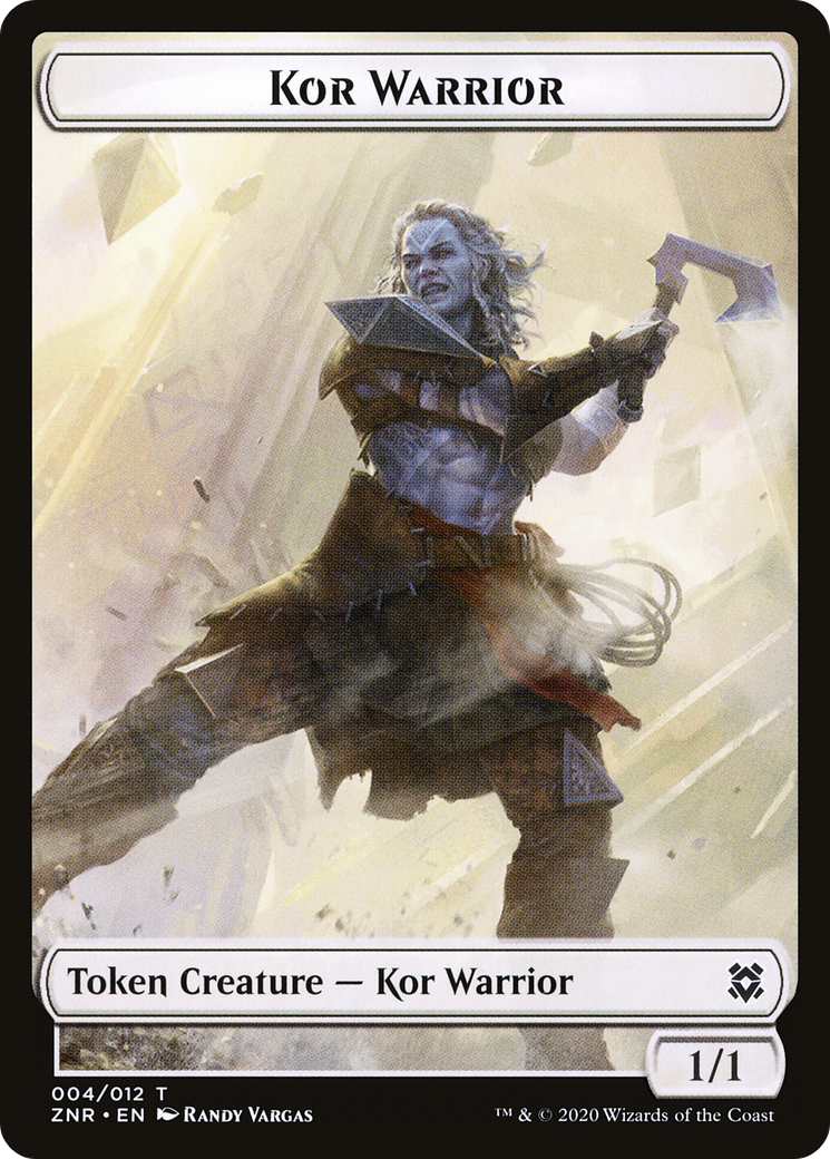 Kor Warrior (TZNR-004) [Zendikar Rising Tokens]