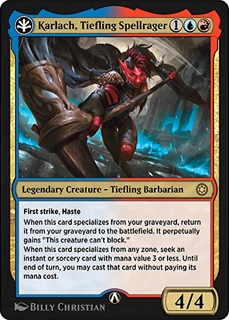 Karlach, Tiefling Spellrager (HBG-14U) [Alchemy Horizons: Baldur's Gate]