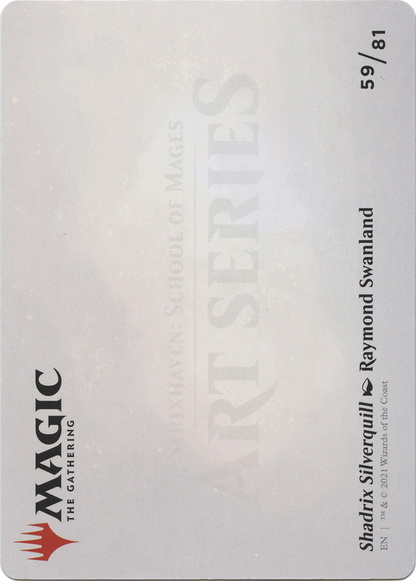 Shadrix Silverquill // Shadrix Silverquill (ASTX-059) (Borderless) [Strixhaven Art Series] Foil