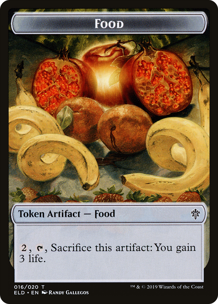 Food (TELD-016) [Throne of Eldraine Tokens] Foil