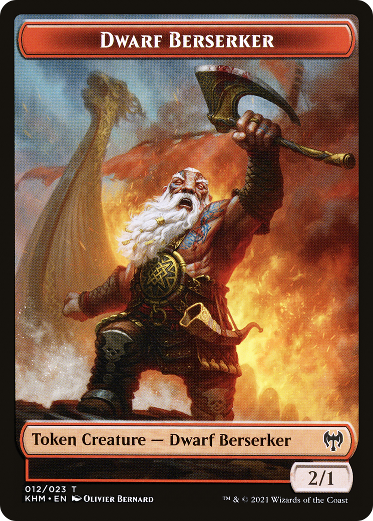 Dwarf Berserker (TKHM-012) [Kaldheim Tokens]