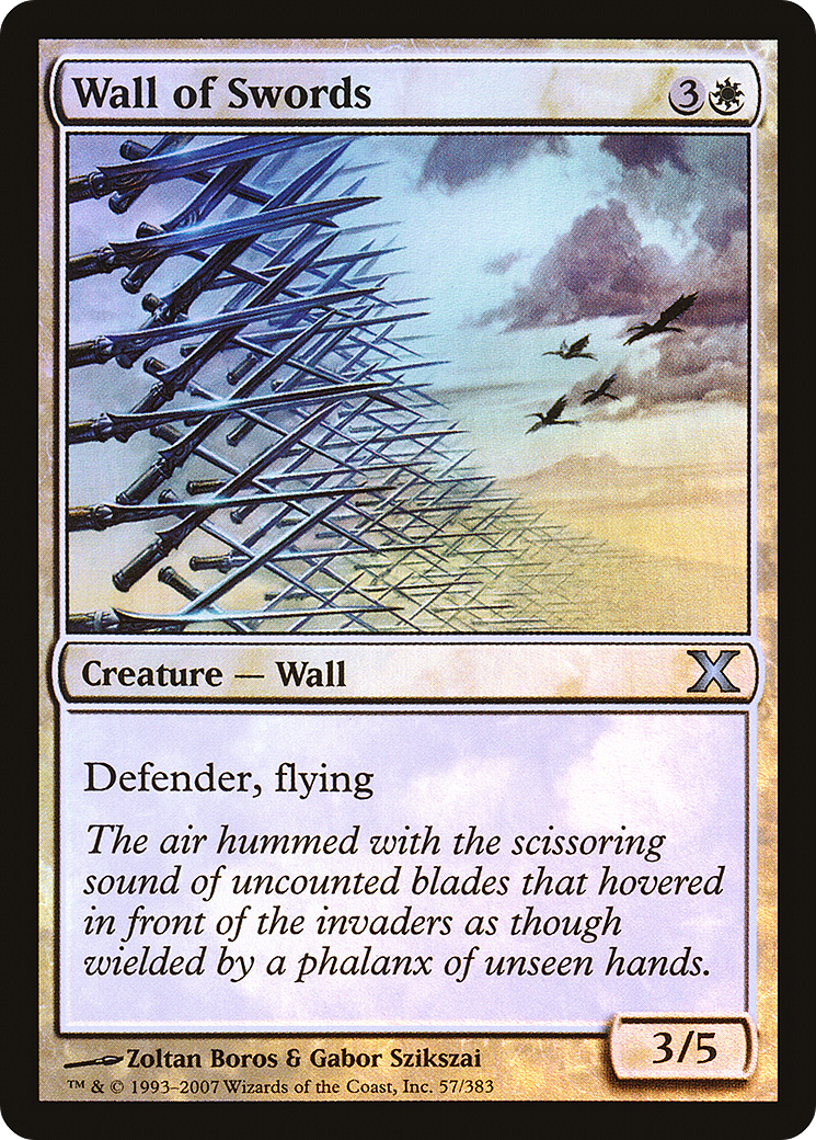 Wall of Swords (10E-57★) [Tenth Edition] Foil