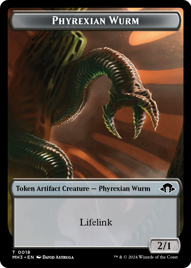 Phyrexian Wurm (TMH3-018) [Modern Horizons 3 Tokens]
