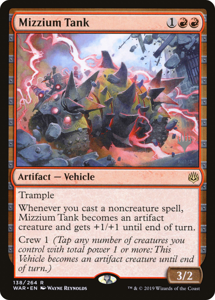 Mizzium Tank (PPELD-138) [Promo Pack: War of the Spark Promos]