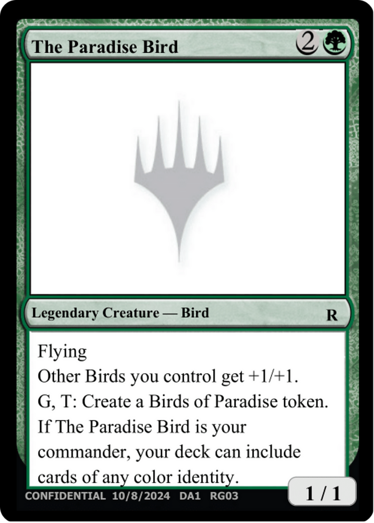 The Paradise Bird (UNK-RG03F) [Unknown Event]