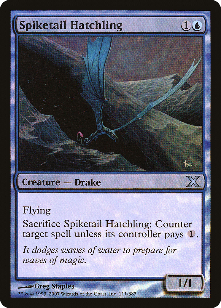 Spiketail Hatchling (10E-111★) [Tenth Edition] Foil