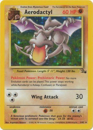 Aerodactyl (001/62) [Fossil] Unlimited Holofoil - Holo Rare