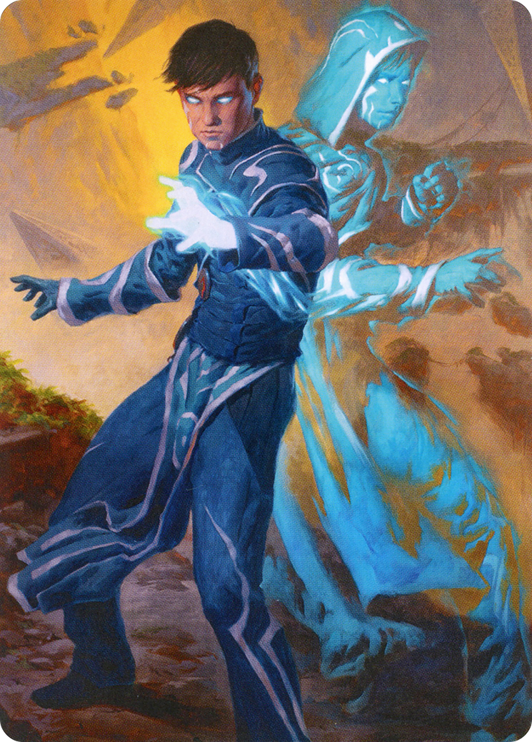 Jace, Mirror Mage // Jace, Mirror Mage (AZNR-001) (Borderless) [Zendikar Rising Art Series] Foil