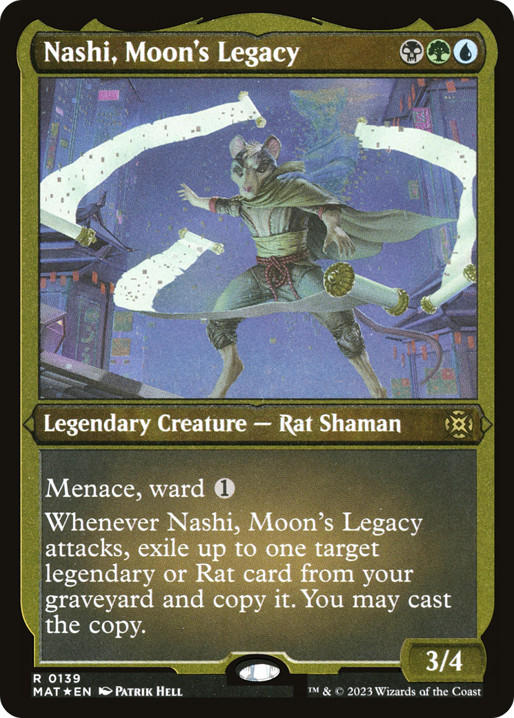 Nashi, Moon's Legacy (Foil Etched) (MAT-139) [March of the Machine: The Aftermath] Foil