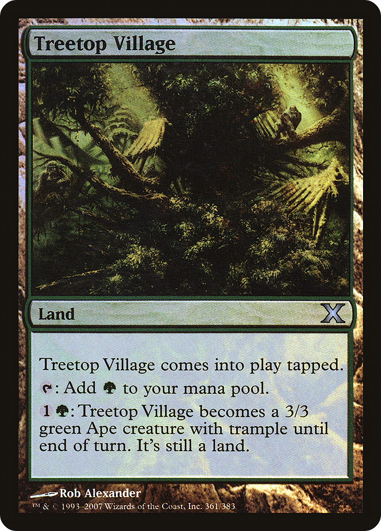 Treetop Village (10E-361★) [Tenth Edition] Foil