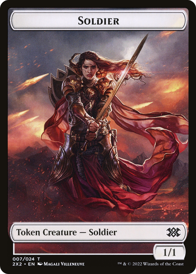 Soldier (T2X2-007) [Double Masters 2022 Tokens] Foil