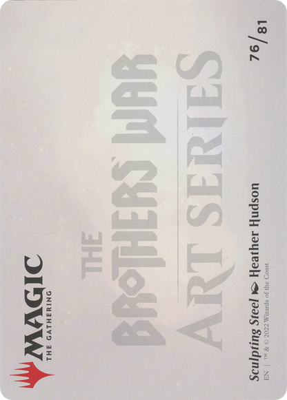 Sculpting Steel // Sculpting Steel (ABRO-076) (Borderless) [The Brothers' War Art Series] Foil