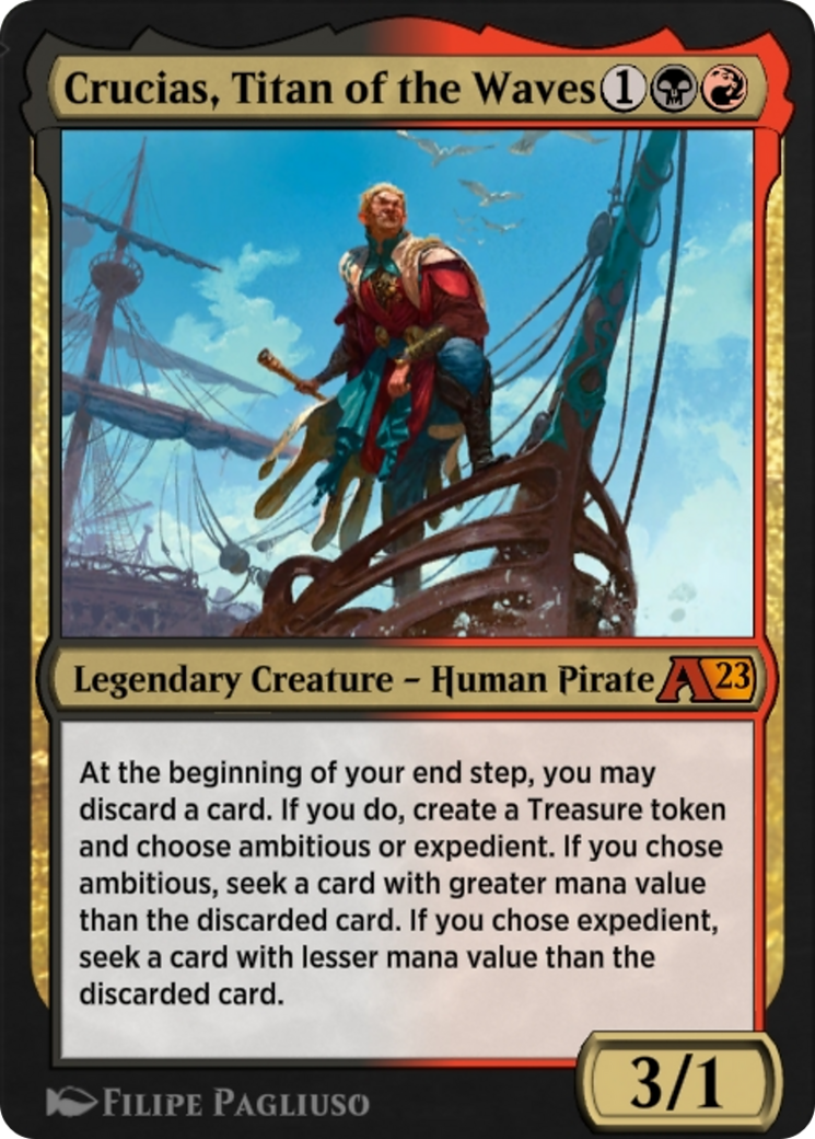 Crucias, Titan of the Waves (YBRO-018) [Alchemy: The Brothers' War]