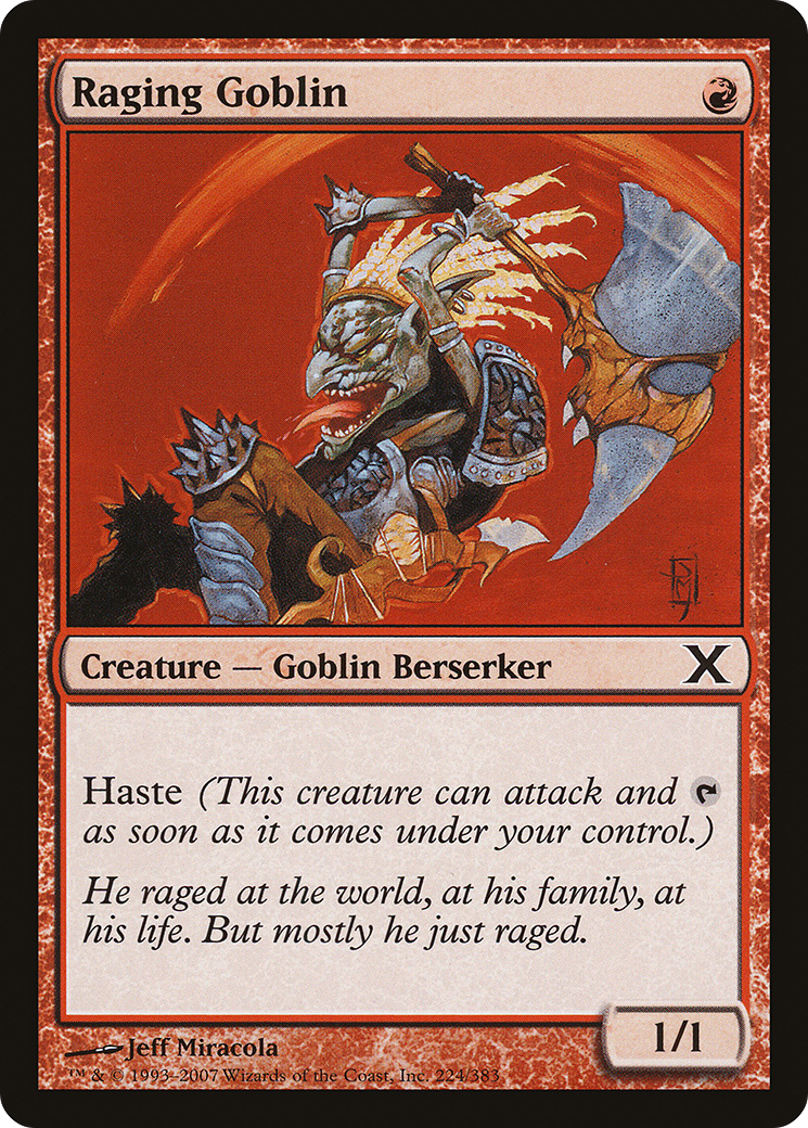 Raging Goblin (10E-224) [Tenth Edition]