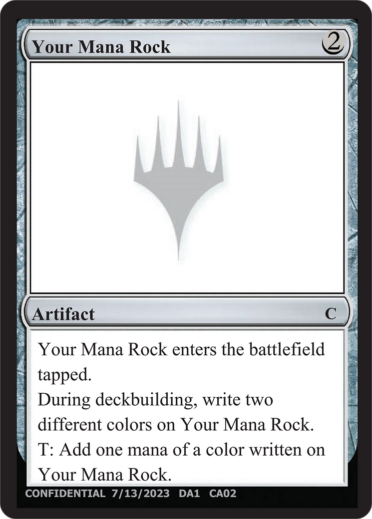 Your Mana Rock [Unknown Event]