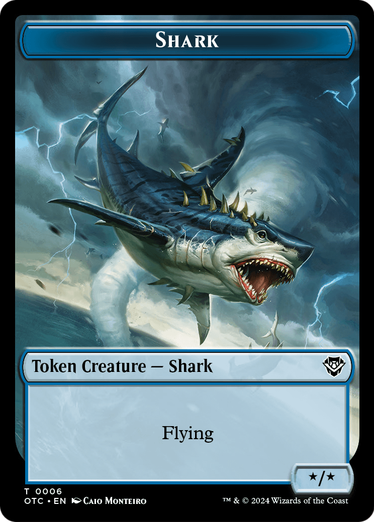 Shark (TOTC-006) [Outlaws of Thunder Junction Commander Tokens]