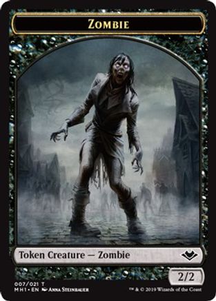 Zombie // Construct Double-Sided Token (MH1-7 // 17) [Modern Horizons]