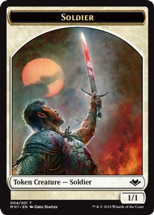 Soldier // Spider Double-Sided Token (MH1-4 // 14) [Modern Horizons]