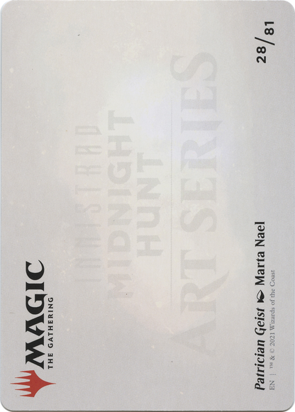 Patrician Geist // Patrician Geist (AMID-028) (Borderless) [Midnight Hunt Art Series] Foil