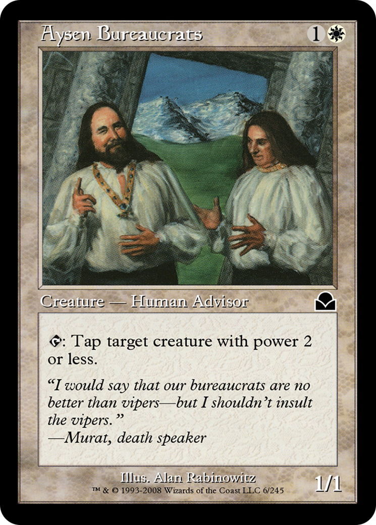 Aysen Bureaucrats (ME2-006) [Masters Edition II]